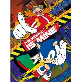 CADERNO BROCHURAO CAPA DURA 80FLS - SONIC - PCT 5 - TILIBRA