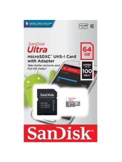 CARTAO MEMORIA MICRO SD 64GB CLASSE 10 - UN - SANDISK