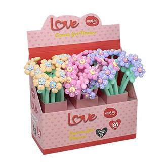 CANETA GEL LOVE FLOWERS 0,5MM - 1332 - CX 36 - MOLIN