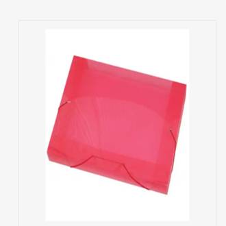 PASTA ELASTICO PLASTICA 4CM OFICIO - 1024 - VERMELHO - PCT 10 - ACP