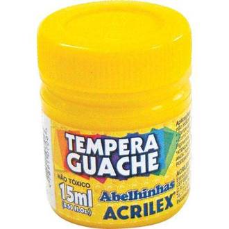 TINTA GUACHE 15ML  - AMARELO OURO - CX 12 - ACRILEX