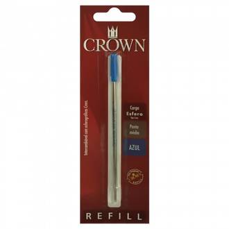 REFIL PARA CANETA TIPO CROSS CA12009 - AZUL - UN - CROWN