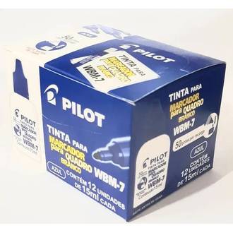 REFIL P/MARCADOR QUADRO BRANCO WBM-7 15 ML - AZUL - CX 12 - PILOT