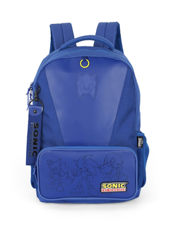 MOCHILA COSTAS JUVENIL SONIC MS49841SO - AZUL - UN - LUXCEL