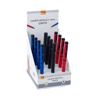 CANETA ESFER METALICA ONYX 1.0 MM - CA0705 - DPL 12 - BRW