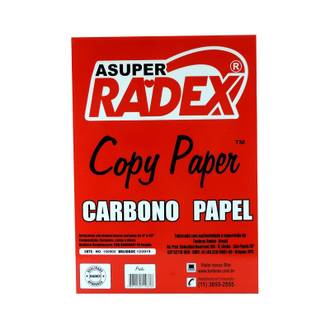 PAPEL CARBONO A4 100FLS - PRETO - UN - RADEX