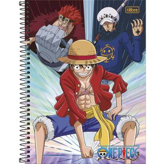 CADERNO UNIV CAPA DURA 10X1 160FLS - ONE PIECE - UN - TILIBRA