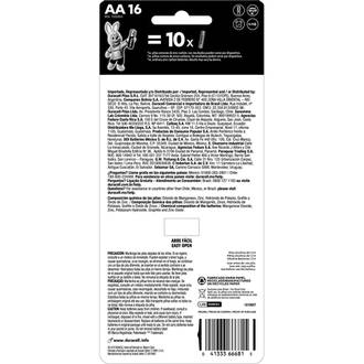 PILHA ALCALINA PEQUENA AA COM 16 UNIDADES - UN - DURACELL
