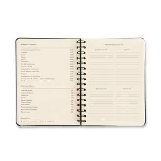 AGENDA ESPIRAL JARDIM A5 - PLANNER PRETO - UN - CICERO