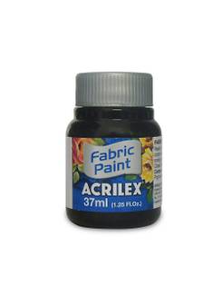 TINTA TECIDO FOSCA 37ML 04140 - PRETO - CX 12 - ACRILEX