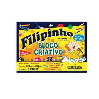 BLOCO CRIATIVO FILIPINHO 32FL - 120G - 8 CORES - 01655  - UN - FILIPERSON