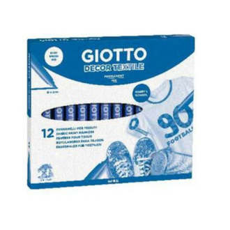 CANETA PARA TECIDO AGIOTO DECOR TEXTIL - 4954 - AZUL - CX 12 - GIOTTO