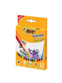 LAPIS DE COR EVOLUTION TRIANGULAR GIGANTE - C/12 - UN - BIC