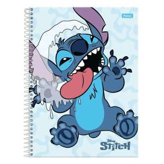CADERNO UNIV CAPA DURA 10X1 160FLS - STITCH - UN - FORONI