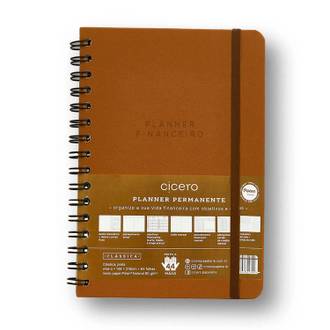 PLANNER PERMANENTE FINANCEIRO A5 / CARAMELO - UN - CICERO