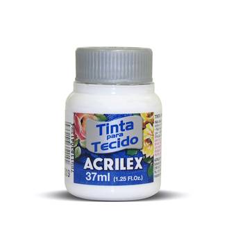 TINTA TECIDO FOSCA 37ML 04140 - BRANCO - CX 12 - ACRILEX