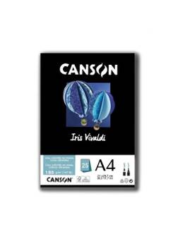 PAPEL IRIS VIVALDE A4 25FLS - 185G - PRETO - UN - CANSON