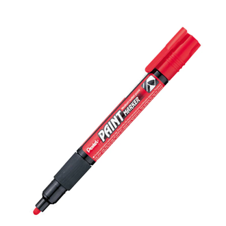 MARCADOR PINCEL PERMANENTE MMP20-BO - VERMELHO - CX 12 - PENTEL