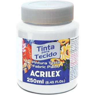 TINTA TECIDO FOSCA 250ML 04125 - BRANCO - UN - ACRILEX