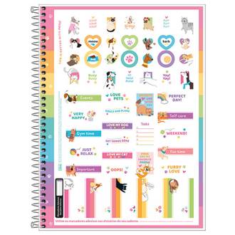 CADERNO UNIV CAPA DURA 1X1 80FLS - HUG ME - UN - TILIBRA