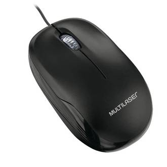MOUSE C/FIO USB MF200 MO255 - PRETO - UN - MULTILASER