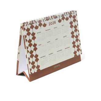 CALENDARIO ANUAL BOSSA NOVA 20X15 - CARAMELO - UN - CICERO