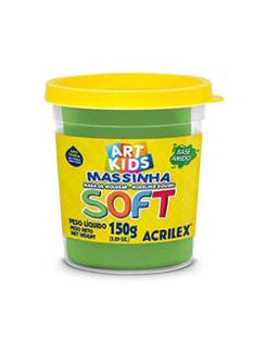 MASSA P/MODELAR SOFT 150G 07315 - VERDE - CX 06 - ACRILEX