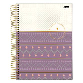 CADERNO UNIV CAPA DURA 10X1 160FLS - 72783-26 - DOTS E SPOTS - UN - JANDAIA