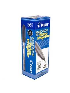 MARCADOR PARA RETRO-PROJETOR 2.0MM - PRETO - CX 12 - PILOT