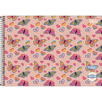 CADERNO DESENHO CAPA DURA 80FLS - ESPIRAL - PEPPER - UN - TILIBRA
