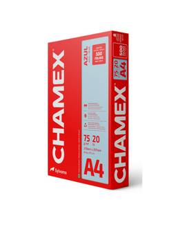 PAPEL CHAMEX COLOR 75G 500FLS - AZUL - UN - CHAMEX