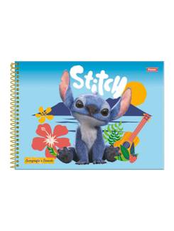 CADERNO DESENHO CAPA DURA 80FLS - ESPIRAL - 3370851 - STITCH - UN - FORONI