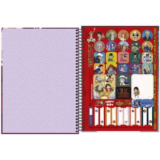 CADERNO UNIV CAPA DURA 10X1 160FLS - ONE PIECE - UN - TILIBRA