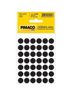 ETIQUETAS P/IDENTIFICACAO  - TP-12PT - UN - PIMACO