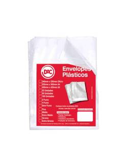 ENVELOPE PLASTICO MEDIO A3 4 FUROS C/50FL - 5324 - UN - DAC