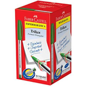CANETA TRILUX 032 1,0MM - VERDE - CX 50 - FABER
