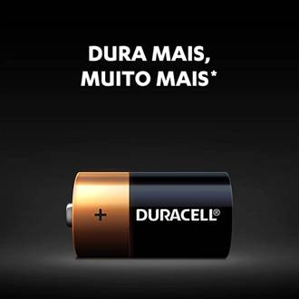 PILHA ALCALINA MÉDIA C COM 2 UNIDADES - UN - DURACELL