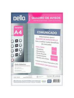 QUADRO DE AVISO A4 MULTIUSO 0534 - UN - DELLO