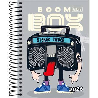 AGENDA ESPIRAL SPICE MASCULINO M3 - DIARIA - 393738 - PCT 4 - TILIBRA