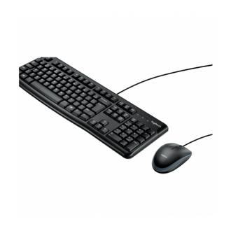 TECLADO E MOUSE LOGITECH C/FIO MK120 USB - PRETO - LOGITECH - UN - LOGITECH