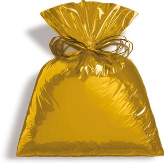SACO PARA PRESENTE C/25 METALICO DOURADO - 795118 - 45x59 - UN - CROMUS