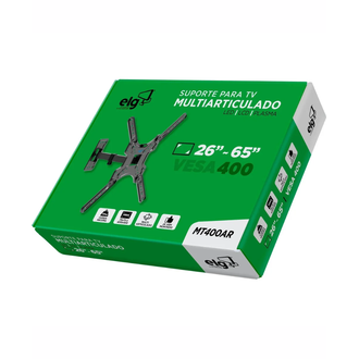 SUPORTE P/ TV ARTICULADO 26" A 65" - MT400AR - UN - ELG