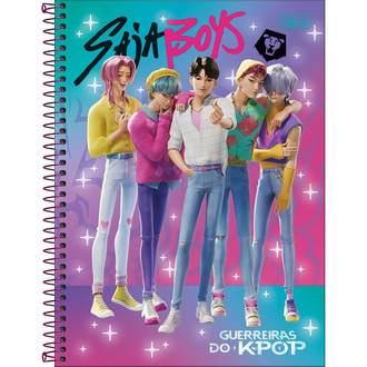 CADERNO UNIV CAPA DURA 1X1 80FLS - 399728 - GUERREIRAS KPOP - UN - TILIBRA