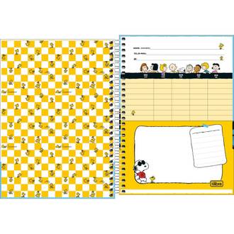 CADERNO 1/4 ESPIRAL CAPA DURA 80FLS - 292346 - SNOOPY - PCT 4 - TILIBRA