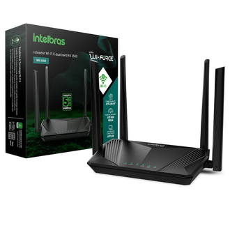 ROTEADOR WI-FORCE W6-1500 - GIGA - PRETO - UN - INTELBRAS