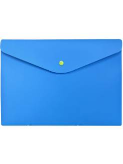 PASTA ENVELOPE C/ BOTAO A4 FULL COLOR - 0014 - AZUL - UN - DELLO