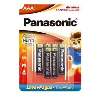 PILHA ALCALINA PALITO AAA C/6 - LR03XAB/6B192 - UN - PANASONIC