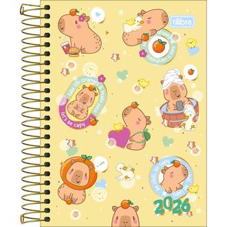 AGENDA ESPIRAL CAPYCLUB M3 - DIARIA - 393843 - UN - TILIBRA