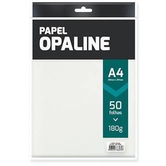 PAPEL DIPLOMATA A4 180G - 50FL OPALINE - 25021 - BRANCO - UN - USAPEL