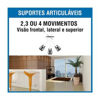 SUPORTE P/ TV ARTICULADO 23" A 75" - SBRP145 - UN - BRASFORMA
